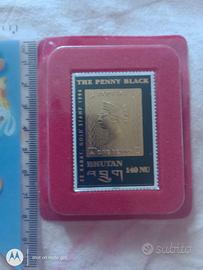 Francobollo Penny Black Bhutan