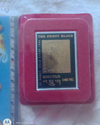 Francobollo Penny Black Bhutan