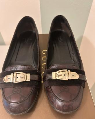 Mocassini Gucci Guccissima monogram vintage n.39