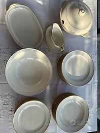 Servizio piatti Thomas Ivory Rosenthal Bavaria oro