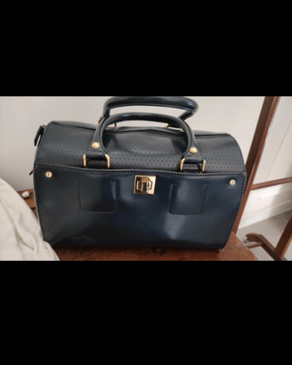 Bauletto borsa in pelle vera