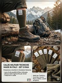  Calze Militari Tecniche Made  lV taglia 