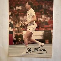 Vera foto a colori autografata da John McEnroe