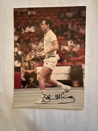 Vera foto a colori autografata da John McEnroe