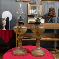 Coppia di Lampade a Cherosene Antiche