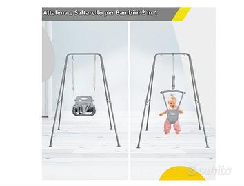 Altalena e saltarello per bambini