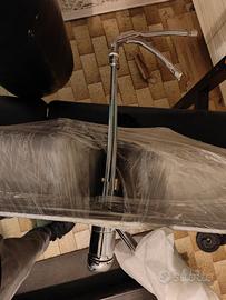 LAVANDINO DOPPIO CUCINA IN ACCIAO CON RUBINETTO