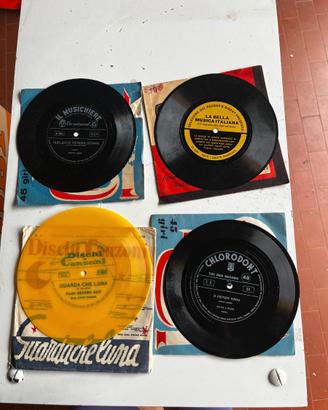 Lotto di 4 dischi Flex 45 giri vintage