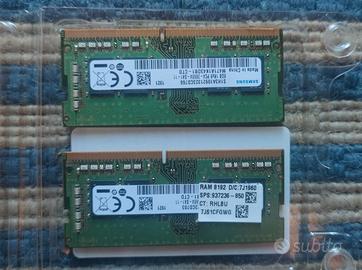 SDRAM DDR4-2666 da 16 GB (2 x 8 GB) samsung