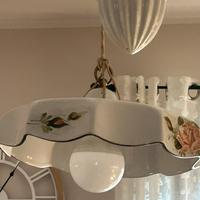 Lampadario ceramica dipinto a mano