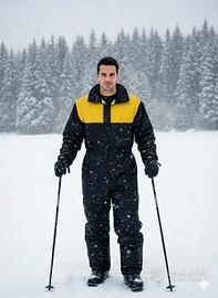 tuta da neve uomo donna, impermeabile termica e nu