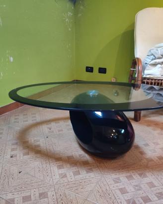 Tavolino basso in vetro