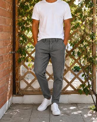 Pantalone uomo BERNA grigio mélange – taglia 46