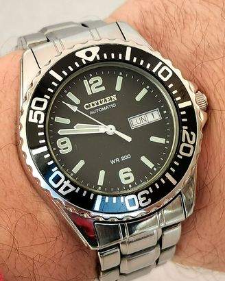 Orologio Citizen automatico Diver 200M acciaio 