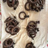 116 Anelli legno per tende