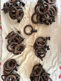 116 Anelli legno per tende