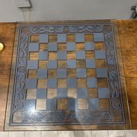 scacchi draghi in resina con pedine