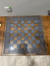 scacchi draghi in resina con pedine