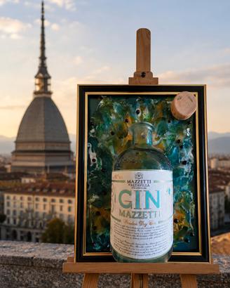 QUADRO CON BOTTIGLIA GIN MAZZETTI