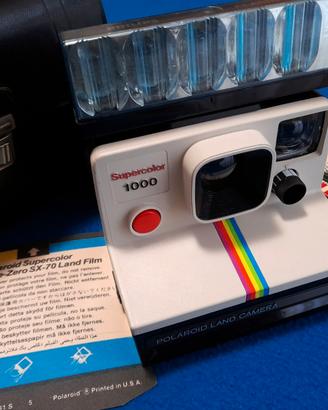 Polaroid Supercolor 1000 SX-70 con borsa originale