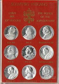 Vaticano 9 medaglie i papi del 20° secolo
