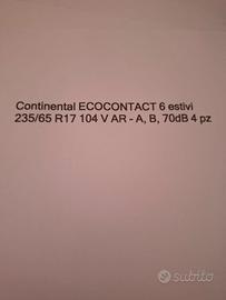 pneumatici estivi nuovi