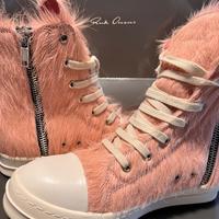 Sneakers Rick owers rosa effetto cavallino