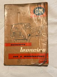 USO E MANUTENZIONE  AUTOCARRO  OM LEONCINO