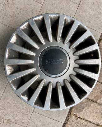 Cerchio in lega da 17” fiat 500