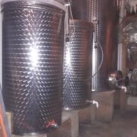 Botti inox vino 75 200 300 700  lt e macchina uva