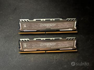 ballistix crucial ram ddr4 4x4GB 2400mhz