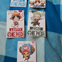 Set di 5 cartoline a tema one piece 