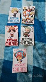 Set di 5 cartoline a tema one piece 