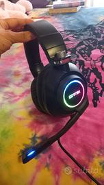 Cuffie da gaming con led RGB