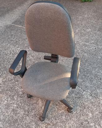 Sedia con rotelle e braccioli