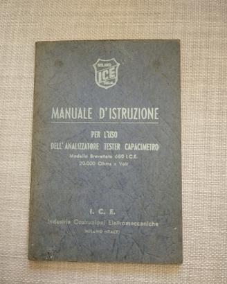 Manuale d'istruzione analizzatore tester I.C.E. MI