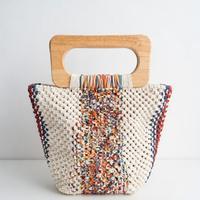 Borsa Artigianale Macramè "Mosaic Vibes" 