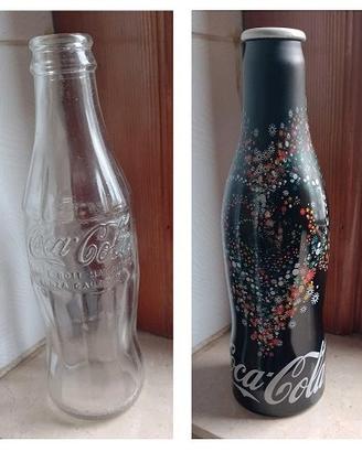 BOTTIGLIE DI COCA COLA IN ALLUMINIO E DI VETRO
