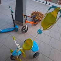 Triciclo, bici senza pedali, monopattino