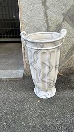 Vaso ornamentale ceramica marmorizzata