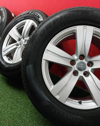 Cerchi Audi Q7 4M Originali Gomme Invern 255 60 18