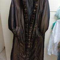 GIACCONE ,-MANTELLO NUOVISSIMO LUNGO ; marrone