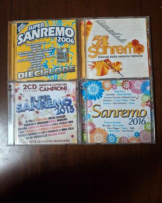 4 CD SANREMO VARI ANNI