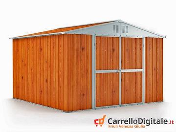 Box struttura lamiera Acciaio 327x307 fin legno