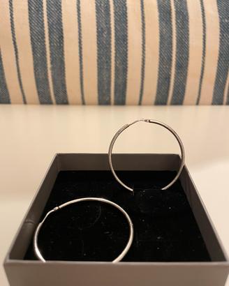 Orecchini argento 925 a cerchio