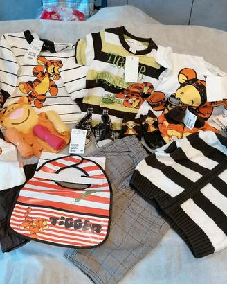 set abbigliamento Tigro baby H&M 6-9 mesi
