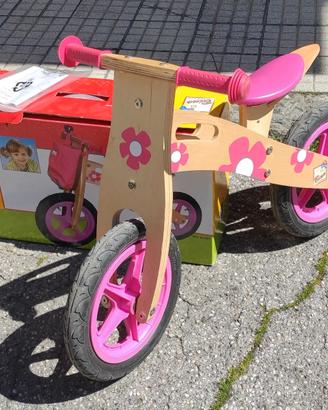 Bicicletta senza pedali in legno "Bino" Come nuova