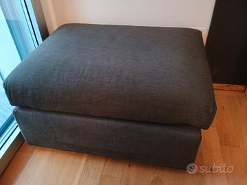 Pouf poggiapiedi grande 80x60 (grigio antracite)