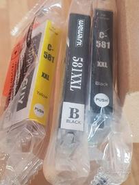 Tre Cartucce Compatibili Hp Canon