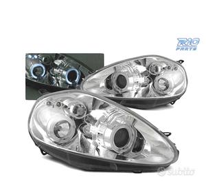 FARI OCCHI ANGEL FIAT GRANDE PUNTO 05-08 CROMATI
